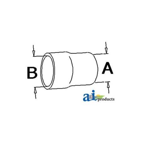 A & I Products Radiator Hose, Lower 2.7" x2" x2" A-163362A